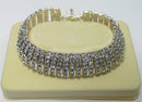 Bracelet5945 Bella Crystal Band Bracelet with 300 Crystal White Crystals AD83015-5945