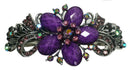 Bella Large Barrette with Beads and Crystals for Thick Hair