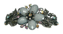 Bella Large Barrette with Beads and Crystals for Thick Hair