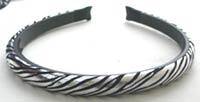 Rounded Headband in Zebra Print 86101-YW5-0050