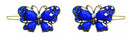 Crystal Butterfly Barrettes Snap Clips for Thin Hair Young Girls LPW86250-3