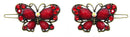 Crystal Butterfly Barrettes Snap Clips for Thin Hair Young Girls LPW86250-3