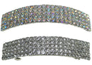 Bella Large Rectangular Bar Crystal Barrette Hair Clip,  U86900-0004-2