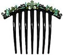 Crystal Flower Comb