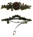 Bella Mid Size Crystal Barrette Sparkly Crystals