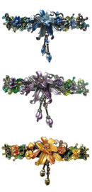 Bella Large Crystal Flower Barrette with Hanging Ornament