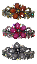 Set of 3 Bella Large Barrettes Thick Hair Hairclips U86012-0052-3