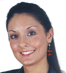 Dangle Angel  Zircon Natural Stones Earrings - YX89800-1