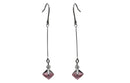 Dainty Dangle Chandelier Earrings, Zircon Natural Stone YX89700-1