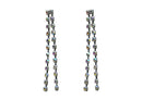 Estreamer Bella Crystal Streamers Earrings 2.5" Long Crystal Streamers YY89800-1