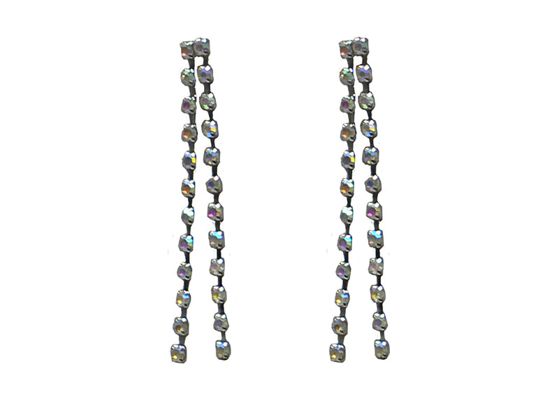 Estreamer Bella Crystal Streamers Earrings 2.5" Long Crystal Streamers YY89800-1