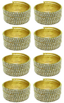 Set of 6 & Set of 8 Brand jcgy Crystal Spiral Bracelet 8 Strands Crystal Spirals Bridal,  Parties 5614-6-8