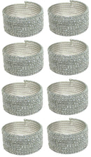 Set of 6 & Set of 8 Brand jcgy Crystal Spiral Bracelet 8 Strands Crystal Spirals Bridal,  Parties 5614-6-8