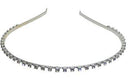 Crystal Headband silver tone plating