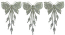 Brand jcgy Crystal White Butterfly Barrette Bridal Barrette Wedding Hairclip AD86014-9050-3