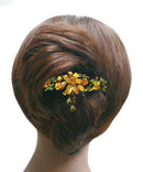 Large Crystal Flower Barrette with Hanging Ornament