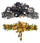 Combo Set of 2 2 Gorgeous Barrettes in 2 Unique Styles for Thick Hair 0052/010-3-2