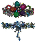 Combo Set of 2 2 Gorgeous Barrettes in 2 Unique Styles for Thick Hair 0052/010-3-2