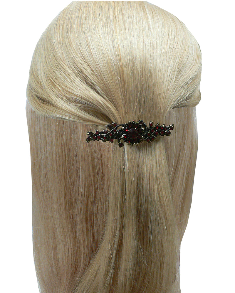 This Week's Special Set of 6 Bella Mid Size Crystal Barrettes 5A86600-1-6