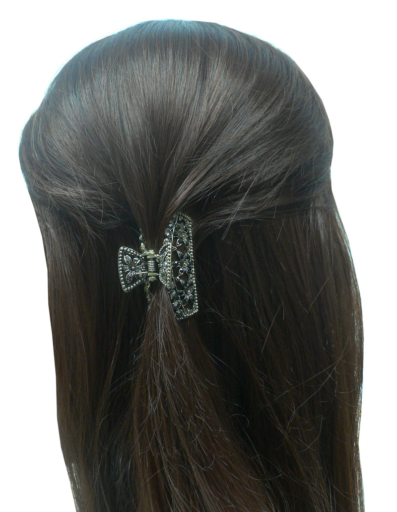 Set of 3 Small Metal Jaw Claw Clip for Hair Styling Hair Twist Hair Bun RW86470-4927-3