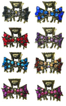 Set of 8 Mini Hair Claws Clip, Antique Gold Plating,  LPW86425-2-8