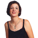 NAR800-4 Bella Necklace Chain with Crystal Pendant Sapphire Blue Light Blue Crystal