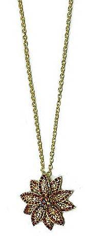 Long Chain Necklace  Gldn Daisy Pendant AD85012-2
