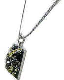 Necklace Chain and Pendant  Rhodium Plated Snake Chain