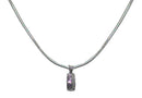 Necklace Chain and Pendant Rhodium Plated Snake Design Chain