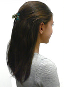 Set of 8 Mini Hair Claws Clip, Antique Gold Plating,  LPW86425-2-8