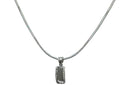 Necklace Chain and Pendant Rhodium Plated Snake Design Chain
