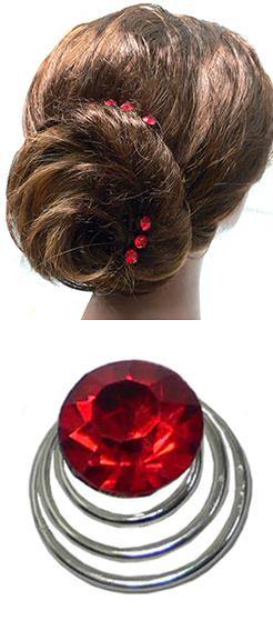 Hair Twist with Solitaire Crystal BU830075-ht-sol