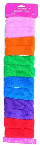 Pk of 12 Large Elastic Bands 2 ea 6 colors
