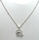 Silver Necklace Chain with Dolphin Pendant D85012-