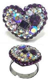 Crystal Ring One Size Fits All DO80015-1