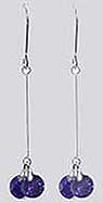 Small Dangle Earrings Zircon Stones - F89450-2