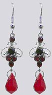 SPECIAL Elegant Dangle Earrings, Crystals and Zircon - F89650-2