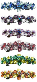 Medium Size Crystal Flower Barrette GL86400-10