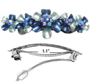 Medium Size Crystal Flower Barrette GL86400-10