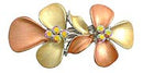 Crystal Flower Barrette GL86300-GL8    0410