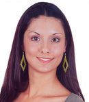 Dangle Earrings Gold or Silver Trim U89175-4765clr