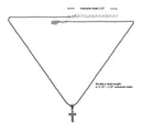 Bella Silver Necklace Chain with Crystal Cross Pendant AC85500-7cross