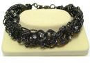 Bella Twisted Chain Bracelet with Crystals NM83800-1
