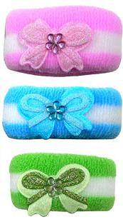 Pack of 3 Ponytail Holders OD78150-7560butfly