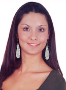 Dangle Earrings Design of a Cylindrical Pendulum Wire Fish Hook for Pierced Ears OD14445