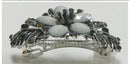 Bella Large Barrette with Beads and Crystals for Thick Hair
