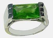 CZ Emerald Cut Stone Ring