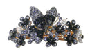 Crystal Flower Barrette Dazzled with AB crystals RW86012-5646 - Bella Fashion Jewelry Inc