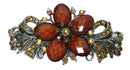 Bella Large Barrette with Beads and Crystals for Thick Hair