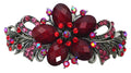 Bella Large Barrette with Beads and Crystals for Thick Hair #0052